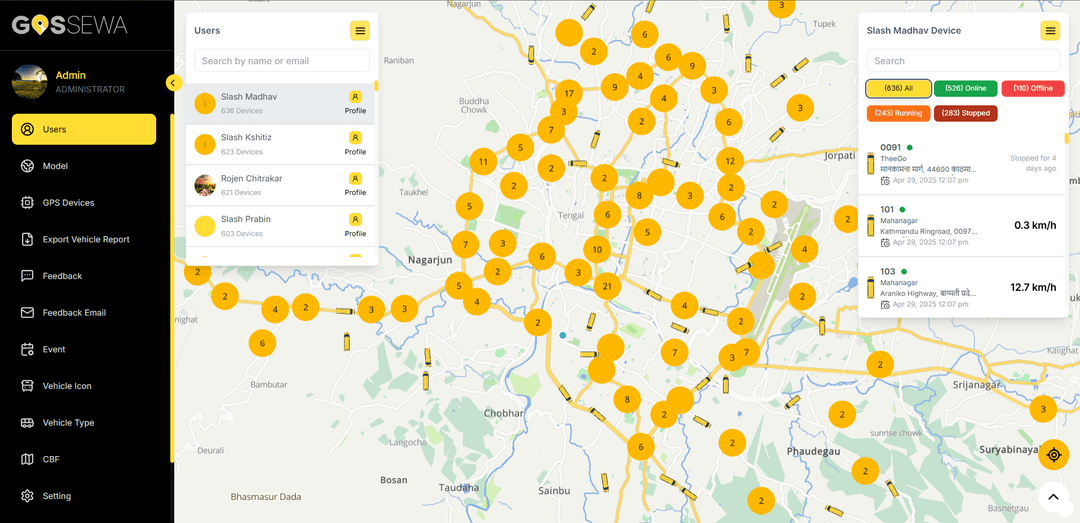 GPS Sewa | Fleet Management System screenshot 1