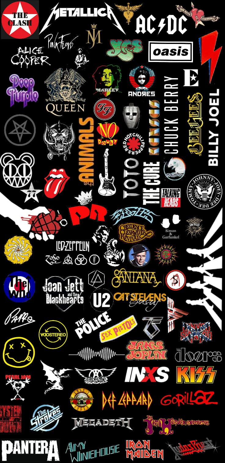 Rock music background artwork